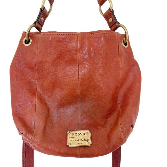 Fossil Brown Leather Long Live Vintage Bag - Picture 2 of 8